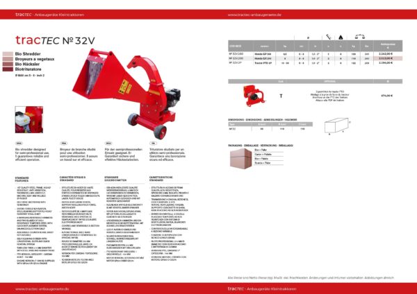 tracTEC No 32 Bio-Häcksler