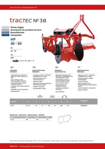 tracTEC No 38 Kartoffelroder