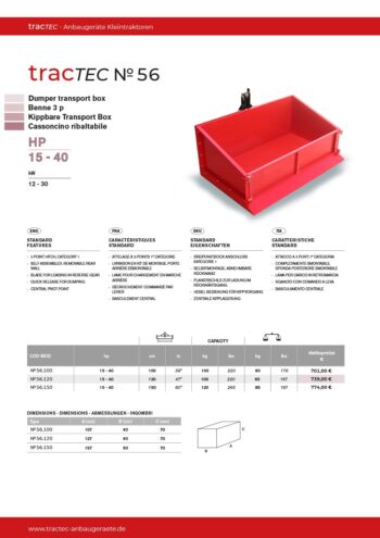 tracTEC No 56 Kippbare Transport Box